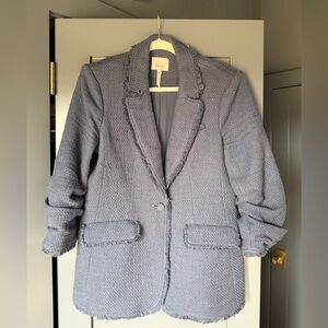 Cinq à Sept Gray Textured Blazer